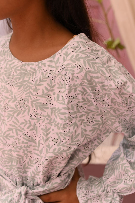 Mint Green Printed Maxi