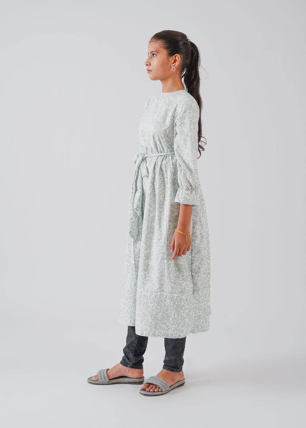 Mint Green Printed Maxi