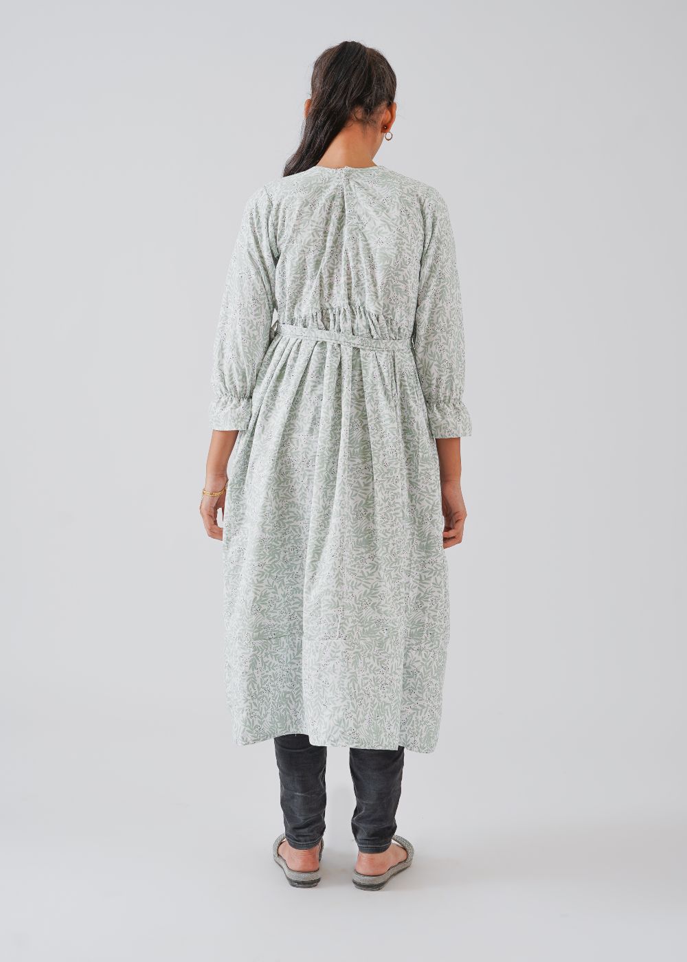 Mint Green Printed Maxi
