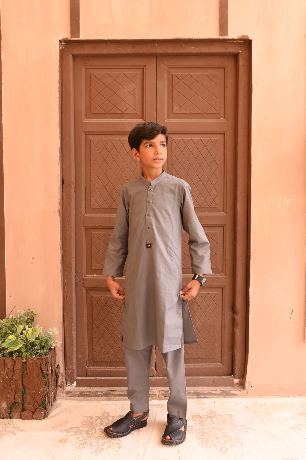 Slate Kurta Pyjama Set