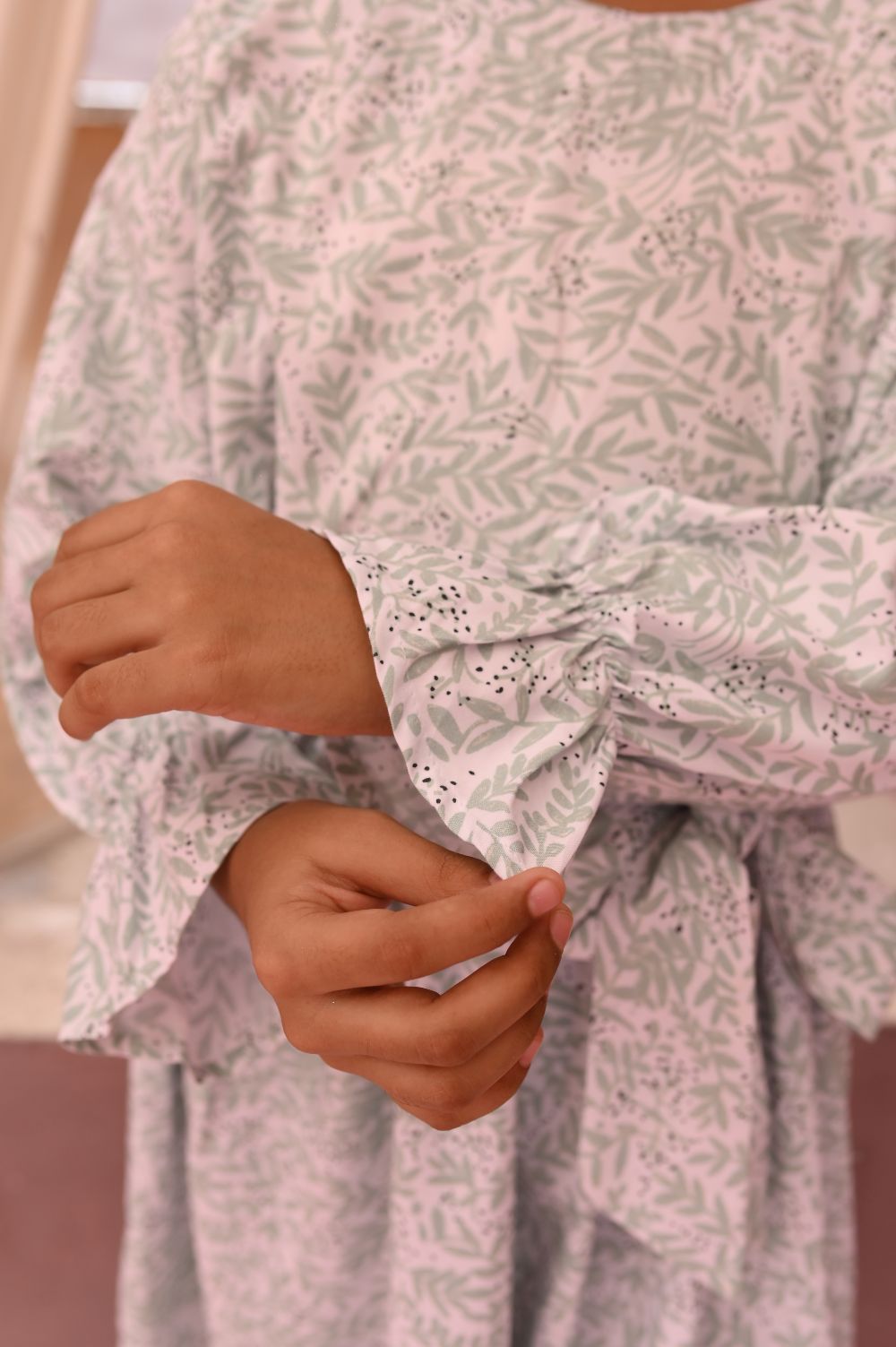 Mint Green Printed Maxi