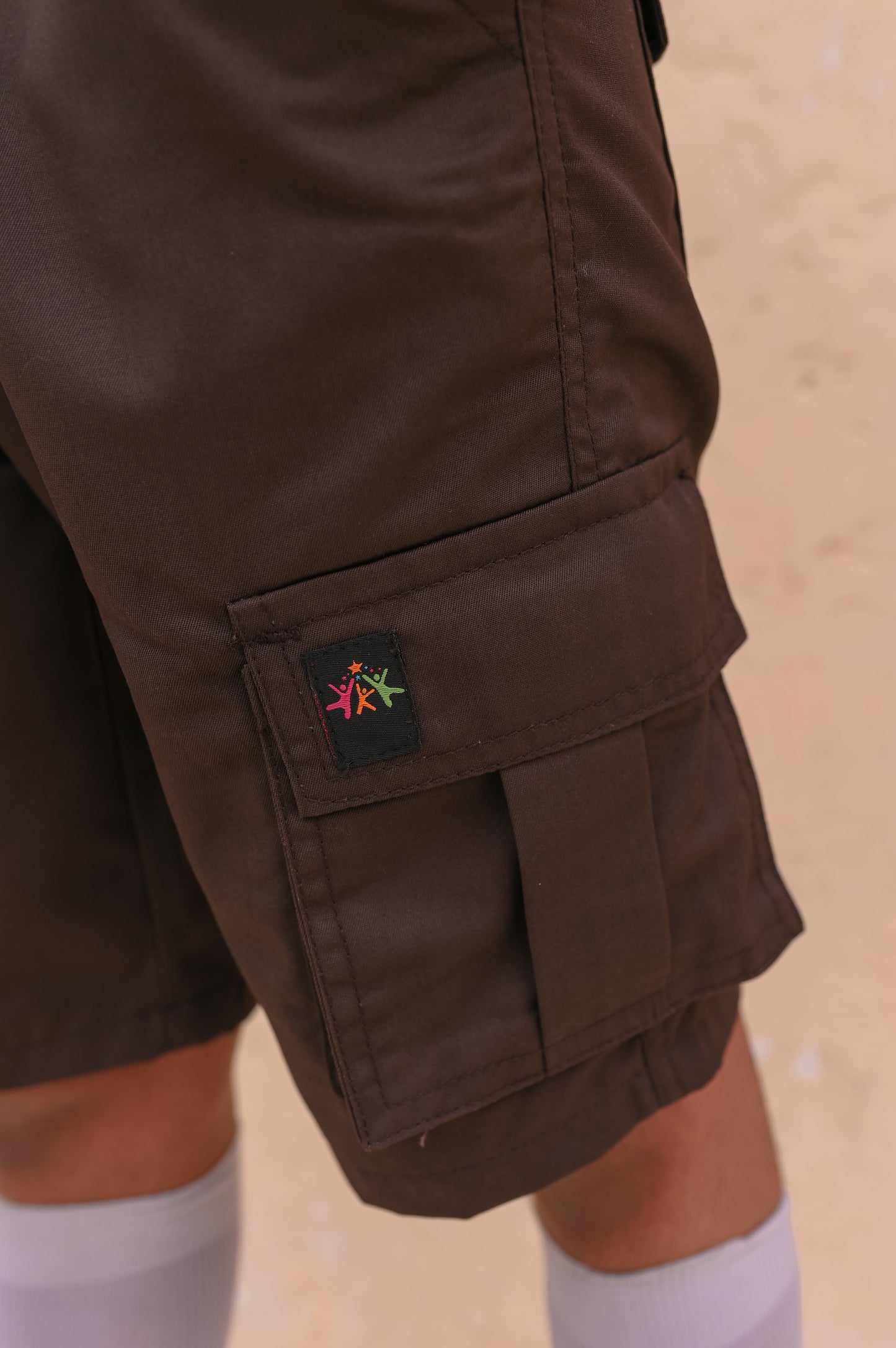 Dark Brown Cargo Shorts