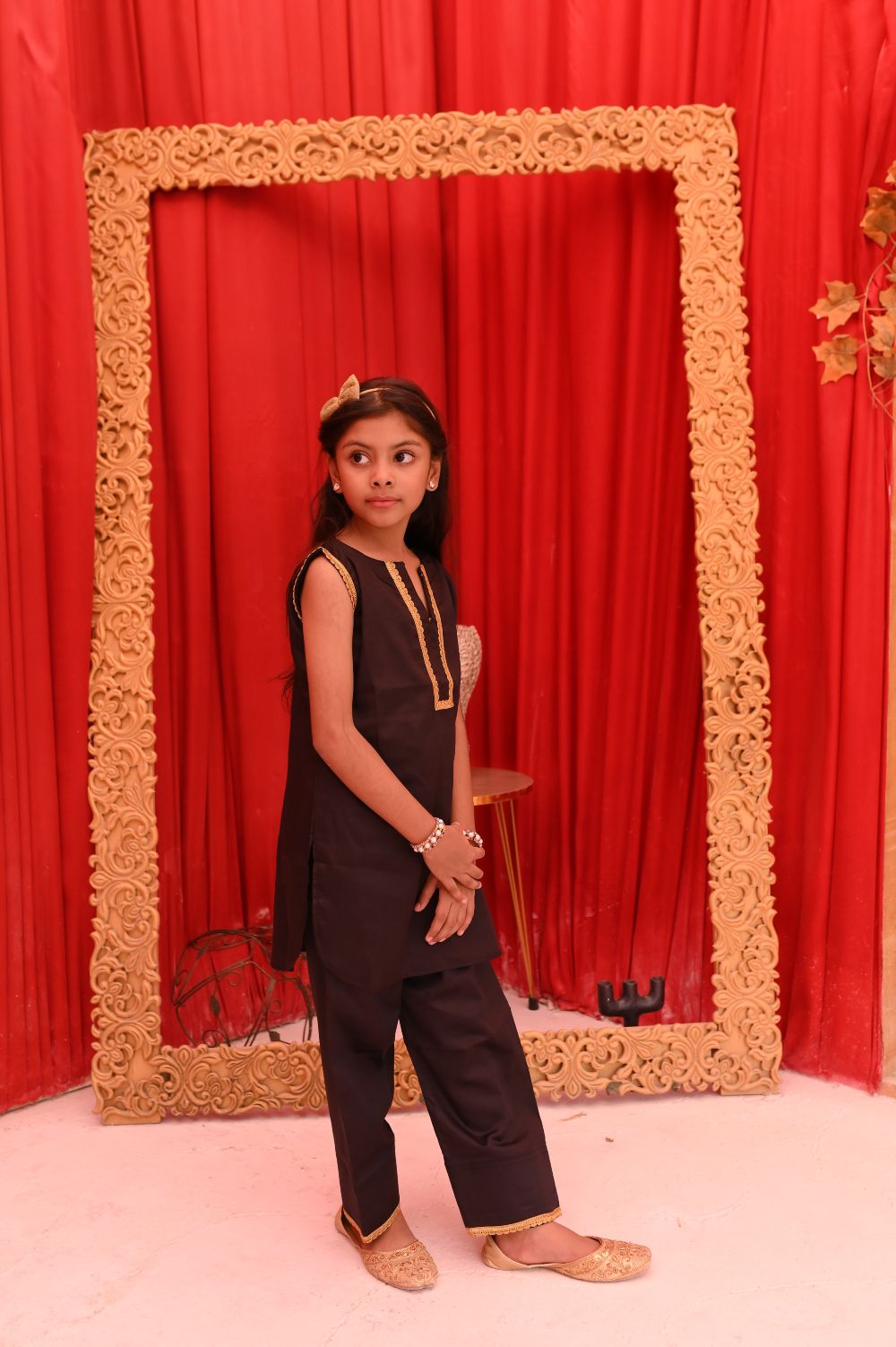 Black Shirt & Farshi Shalwar Set