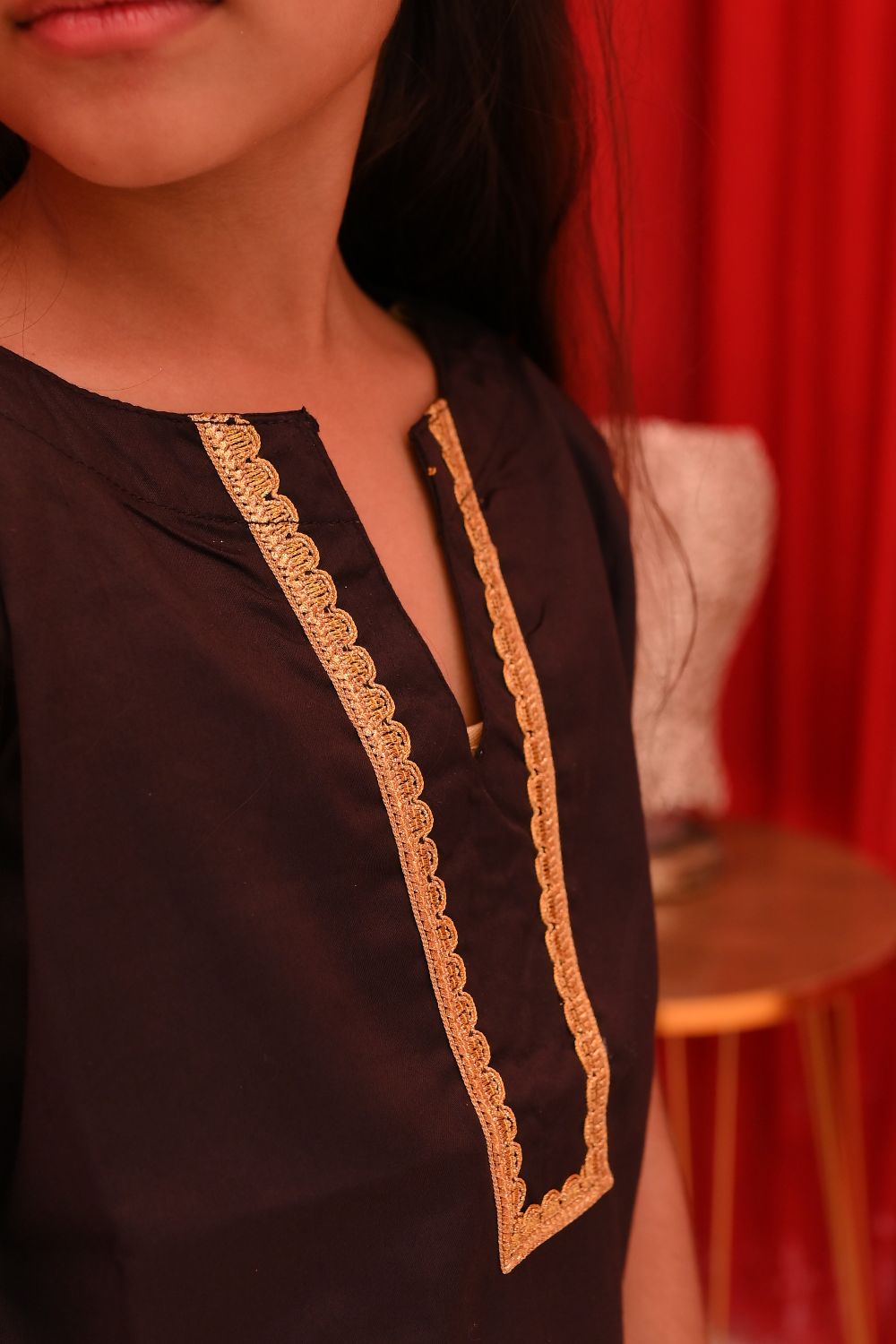 Black Shirt & Farshi Shalwar Set
