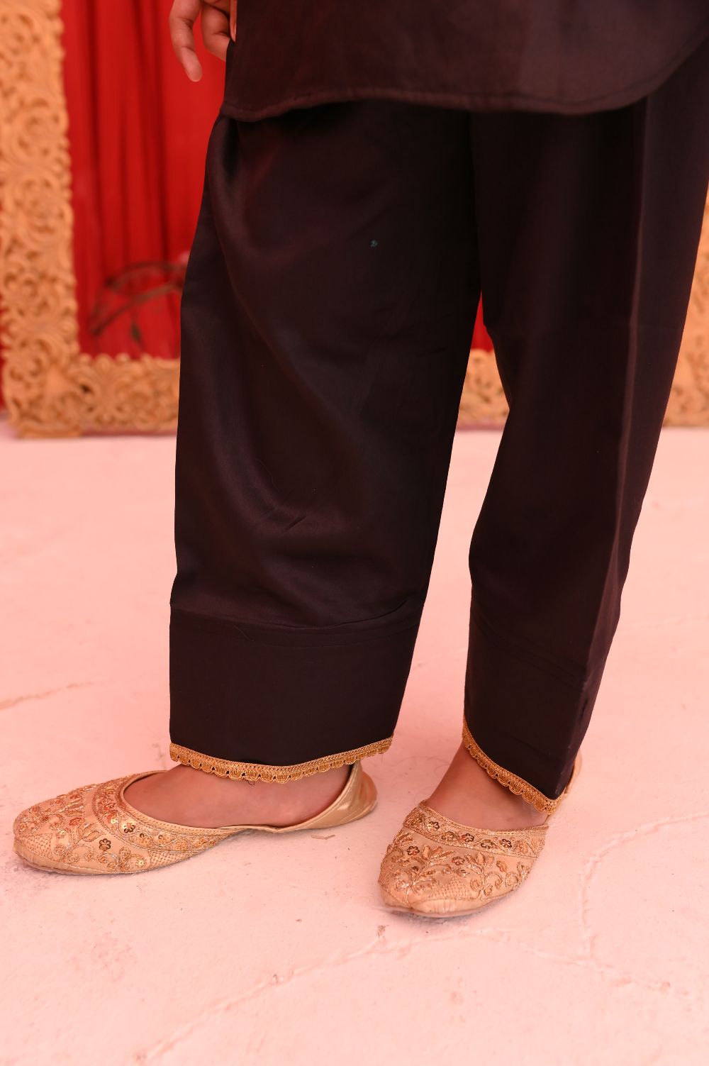 Black Shirt & Farshi Shalwar Set