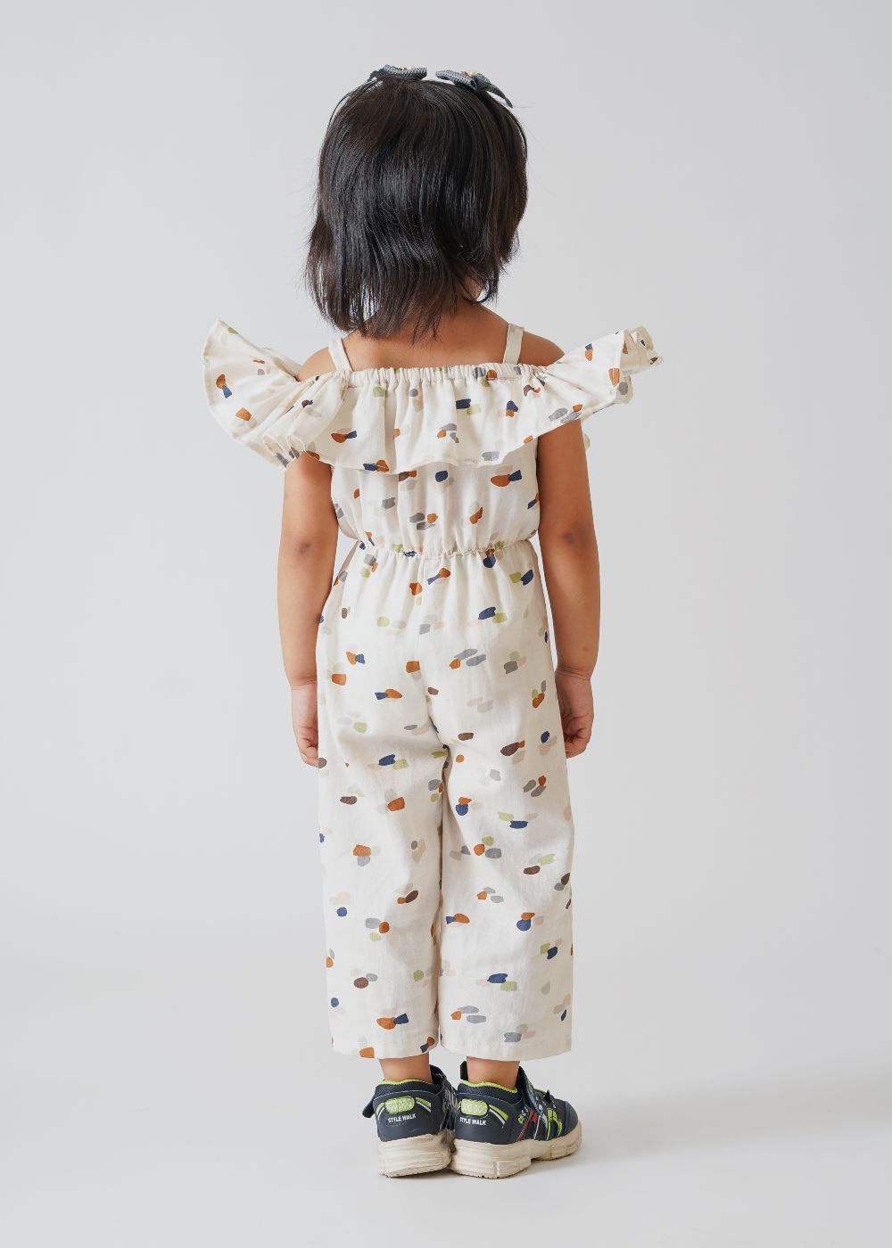 White Dotted Jumpsuit