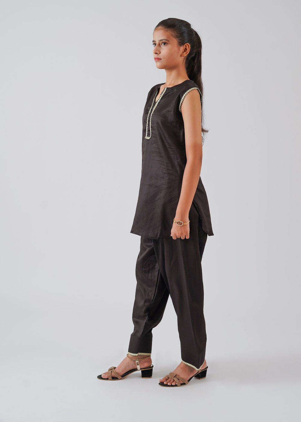 Black Shirt & Farshi Shalwar Set