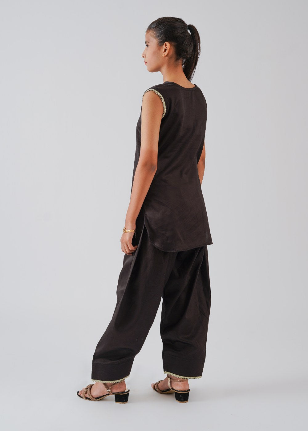 Black Shirt & Farshi Shalwar Set