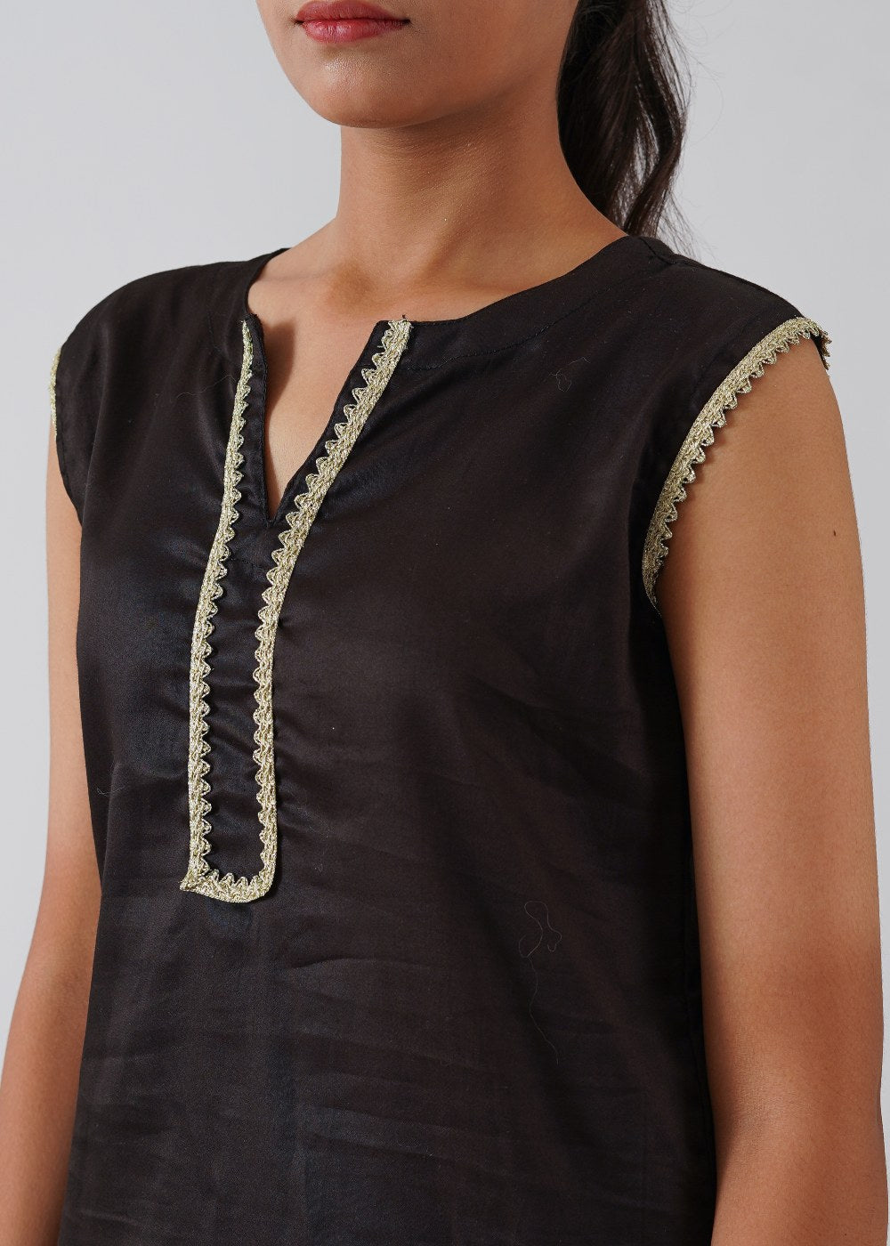 Black Shirt & Farshi Shalwar Set