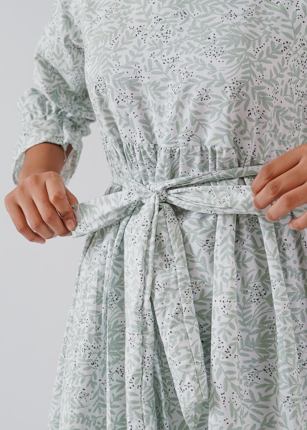 Mint Green Printed Maxi