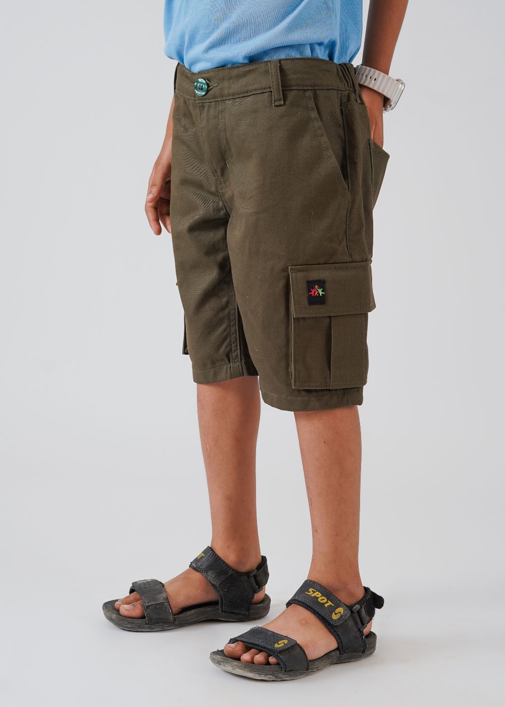Army Green Cargo Shorts