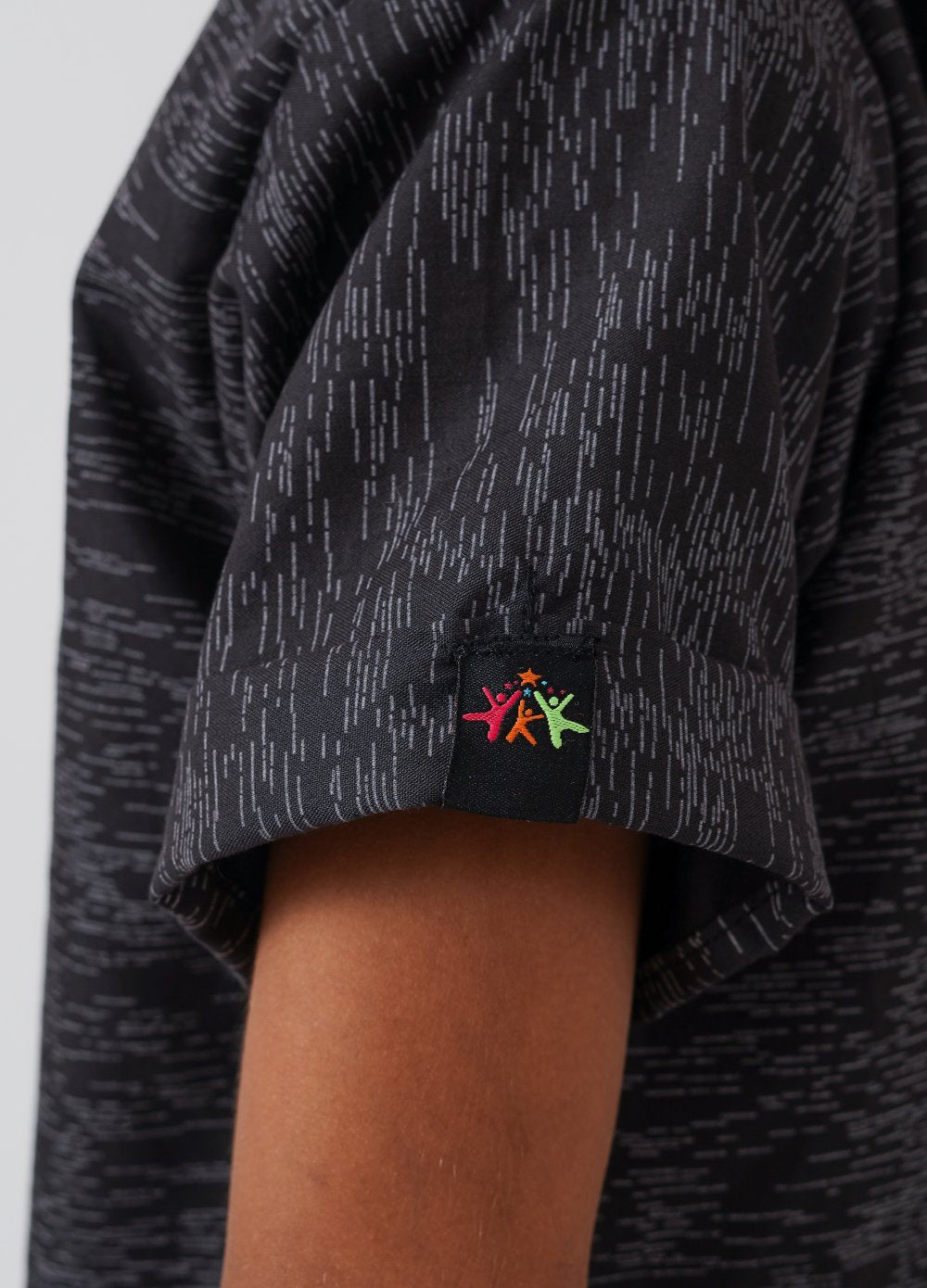 Black Printed Half Sleeves Shirt